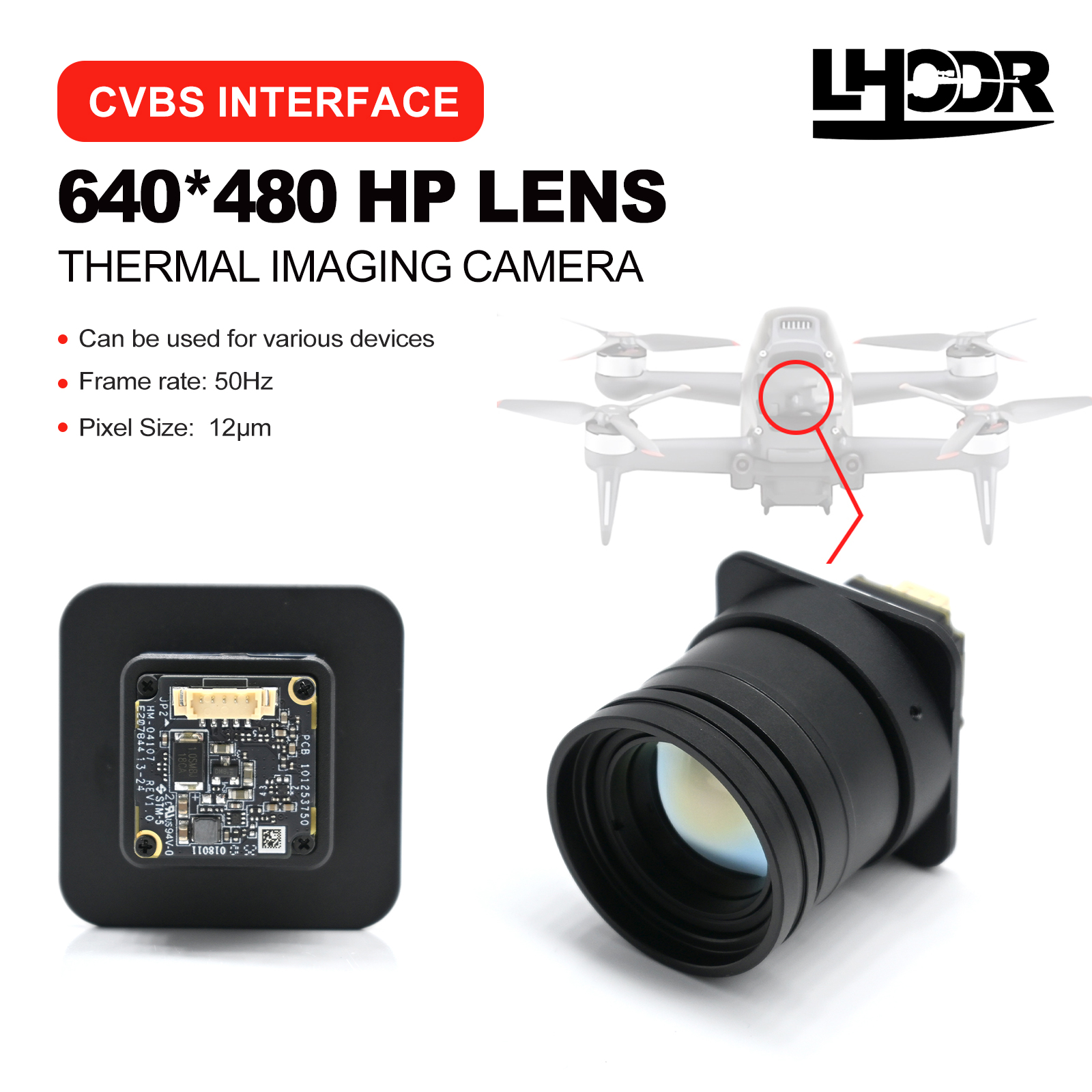 Drone Thermal Imaging - Lente de imagem térmica drone 30mm