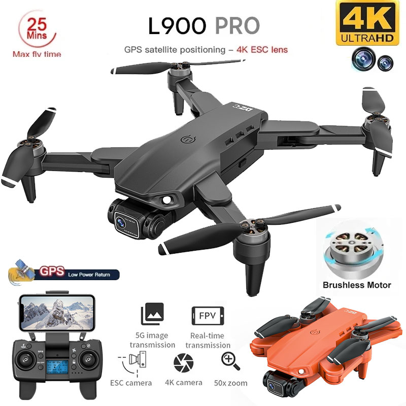 Drone Multispectral - L900 pro gps drone 4k profissional