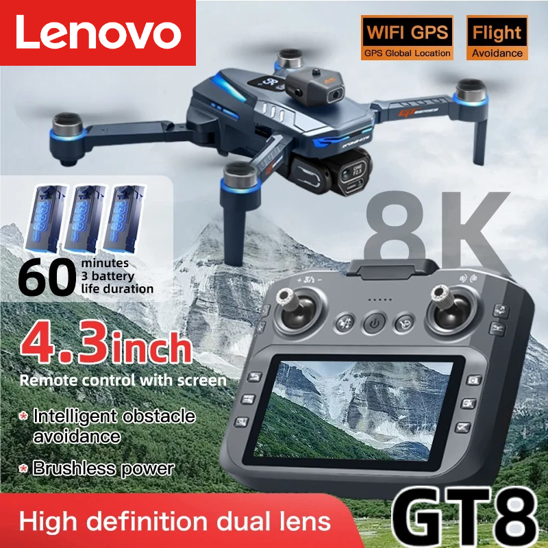 Drone Multispectral - Drone Lenovo GT8 8K Profissional com