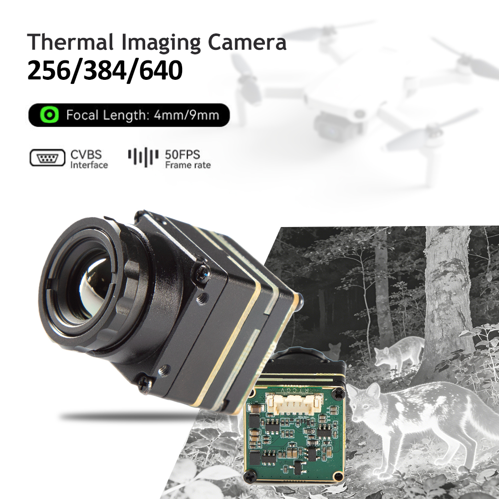 Drone Thermal Imaging - Câmera Térmica 256*192/384*288/640*512 4MM/9MM Módulo de