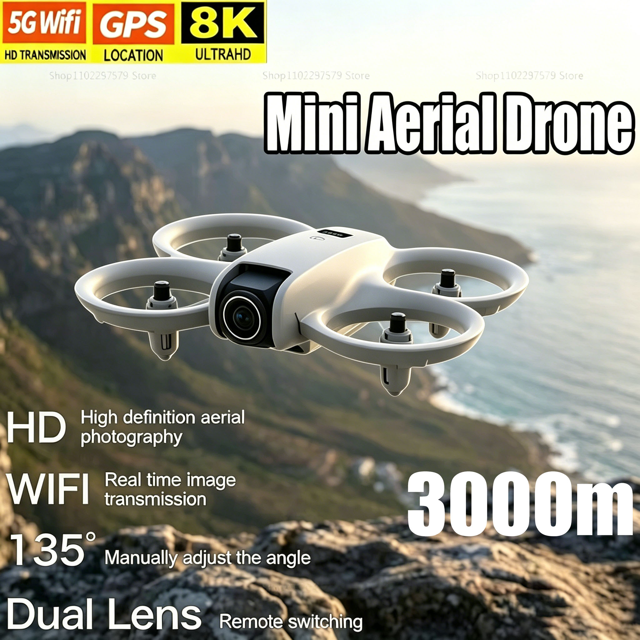 Drone Video Production - Mini Drone com Câmera HD 8K