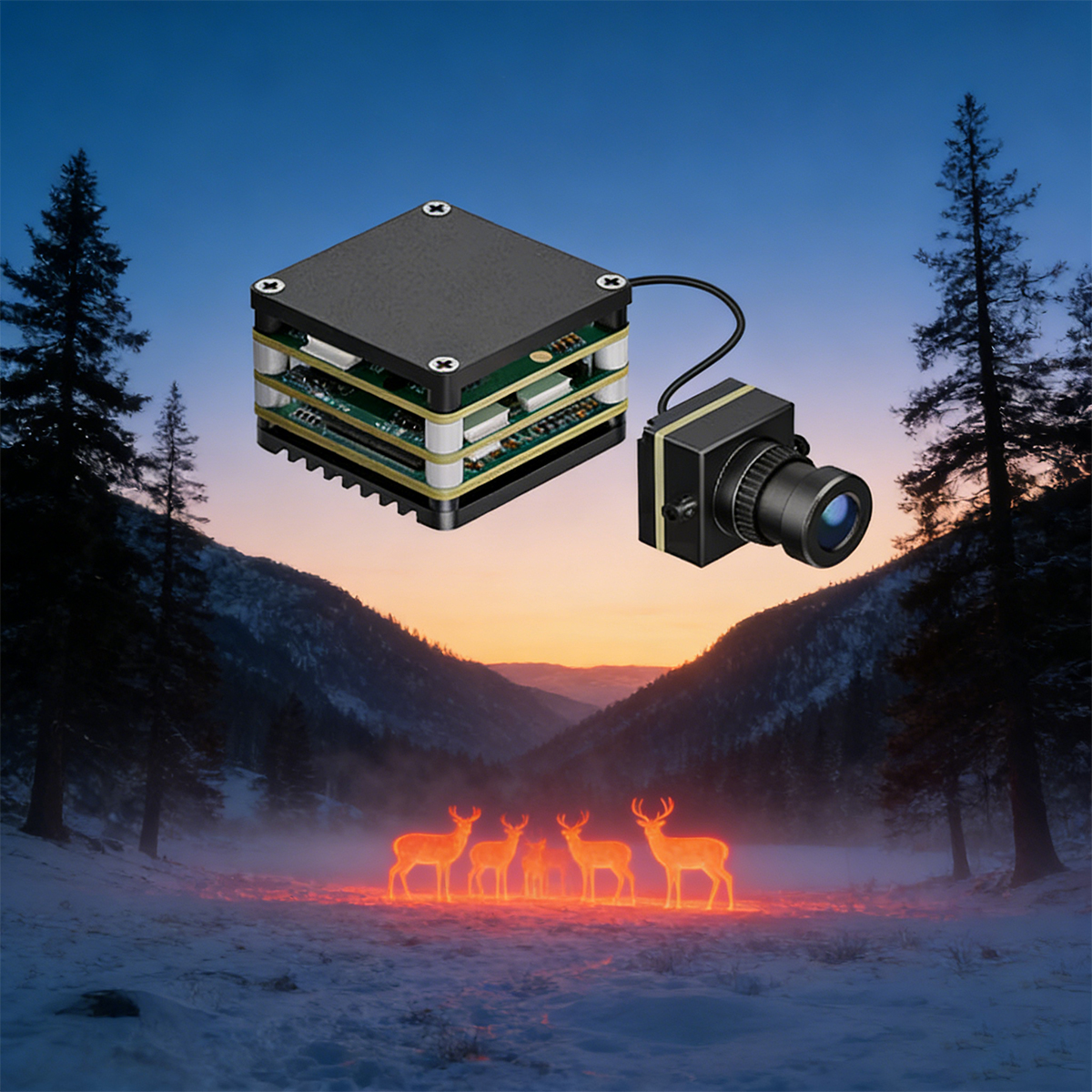 Drone Thermal Imaging - Novo Módulo de Câmera AI VisionCube