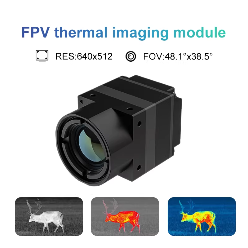 Drone Thermal Imaging - Câmera Térmica FPV com Interface CVBS
