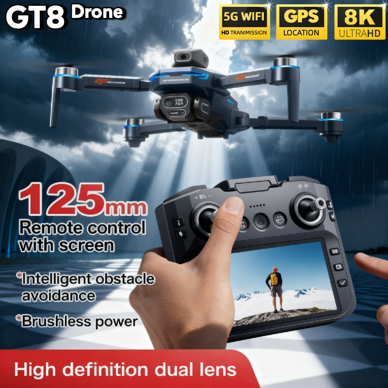 Drone GT8 Original 4K Profissi - Drone Multispectral avaliação e preço