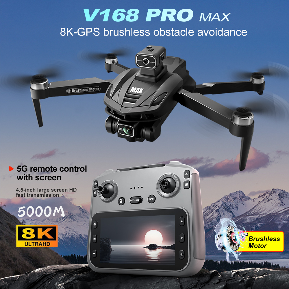 V168 PRO Max GPS Drone 8K Prof - Drone Multispectral avaliação e preço