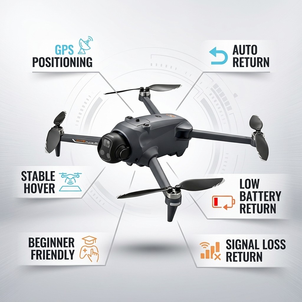 Drone Potensic com GPS, Retorn - Drone Multispectral avaliação e preço