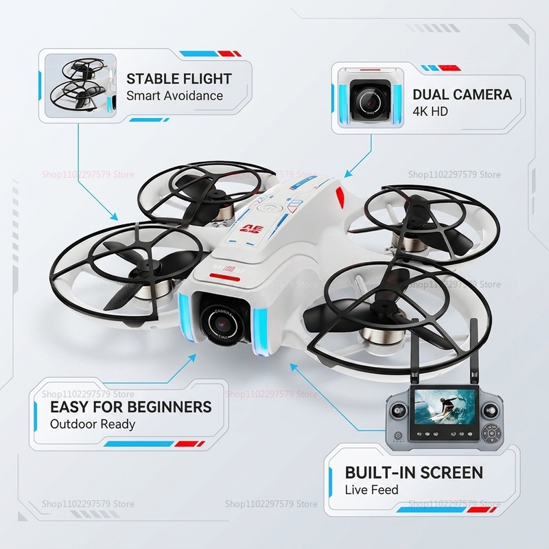 Novo Drone GPS AE21 Profission - Drone Multispectral avaliação e preço