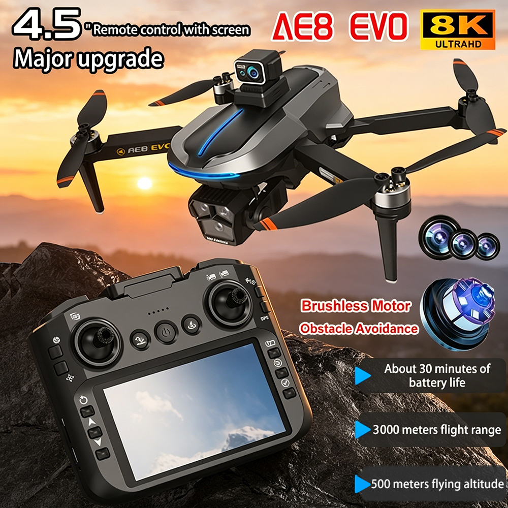 Drone AE8 EVO 4K Profissional  - Drone Multispectral avaliação e preço