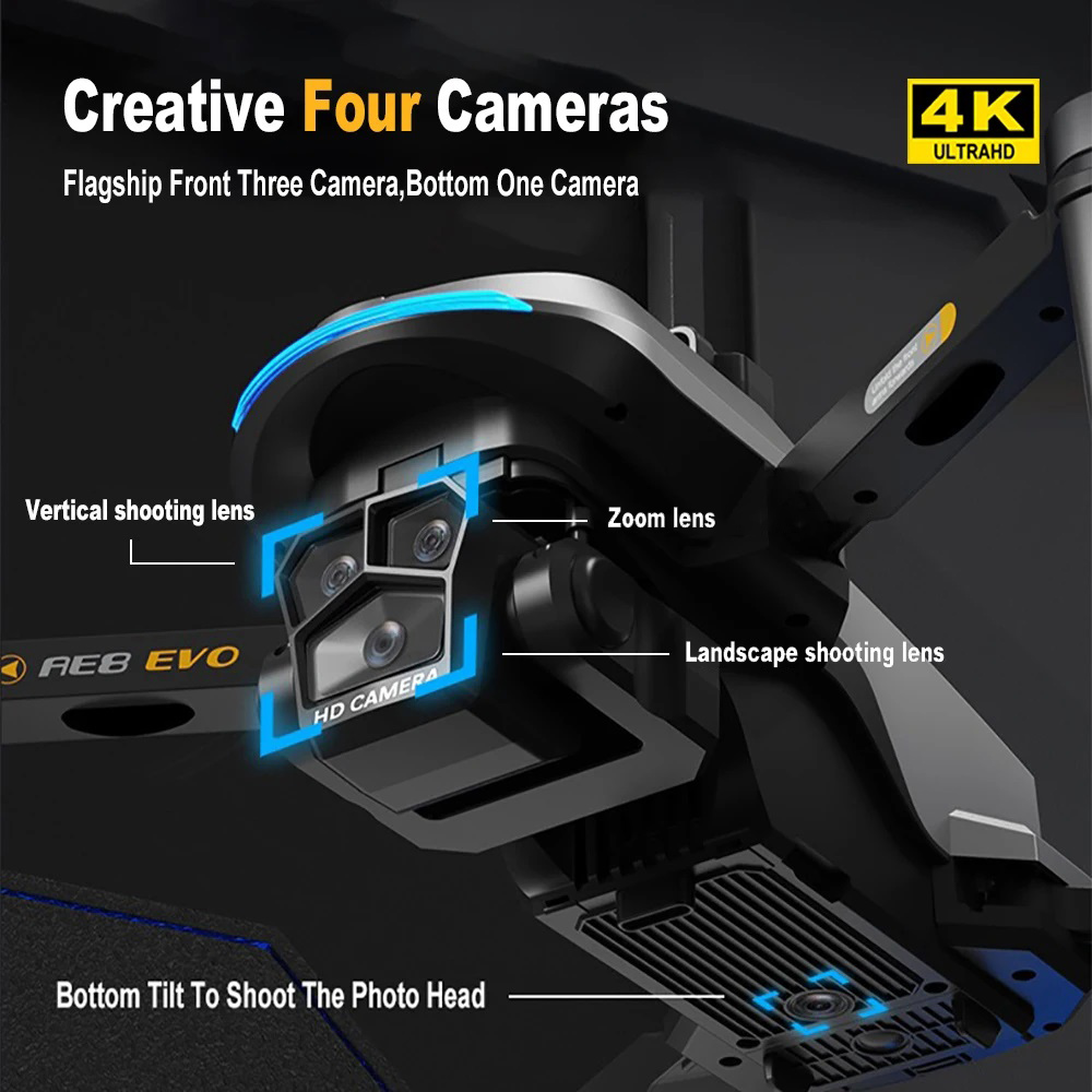Drone AE8 EVO 4K Profissional  - Drone Multispectral avaliação e preço